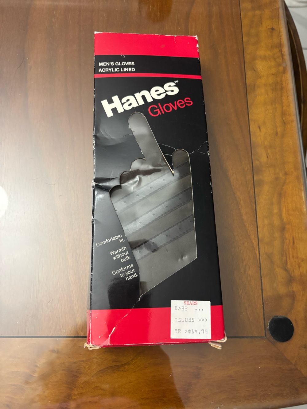 NWT Hanes Brown Unisex Gloves in box